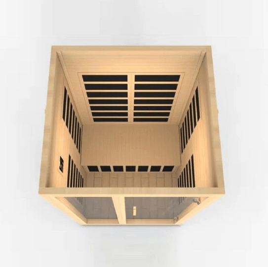 Golden Designs Dynamic "Santiago" 2-Person Low EMF Infrared Sauna | DYN-6209-01