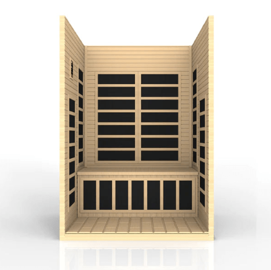 Golden Designs Dynamic "Santiago" 2-Person Low EMF Infrared Sauna | DYN-6209-01
