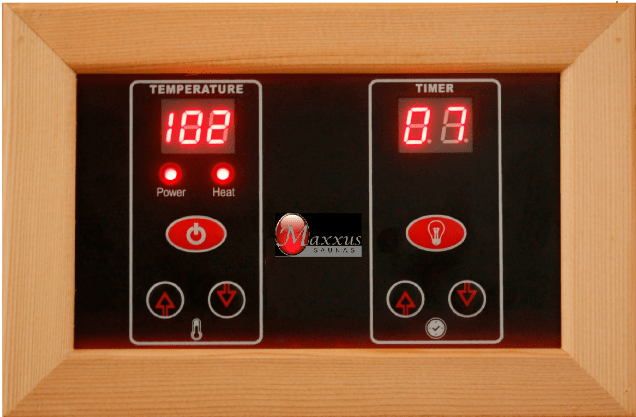 Golden Designs Maxxus Bellevue 3-Person Low EMF FAR Infrared Sauna with Canadian Hemlock | MX-J306-01