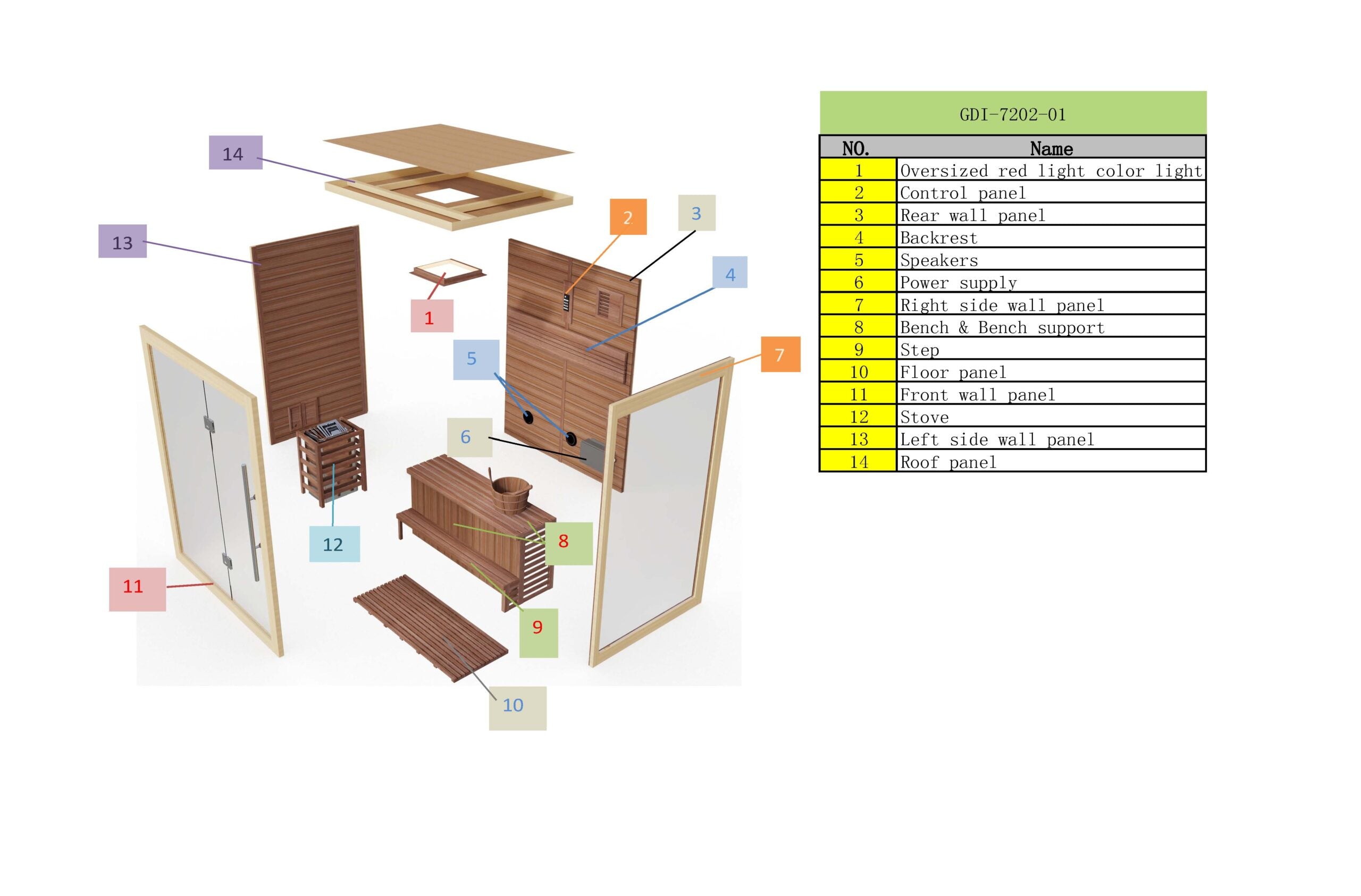 Golden Designs Hanko 2-3 Person Indoor Traditional Steam Sauna
