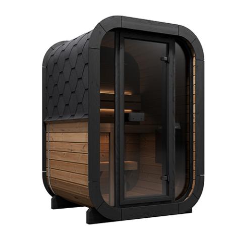 SaunaLife 2-Person Cube-Series Outdoor Home Sauna Kit CL3G