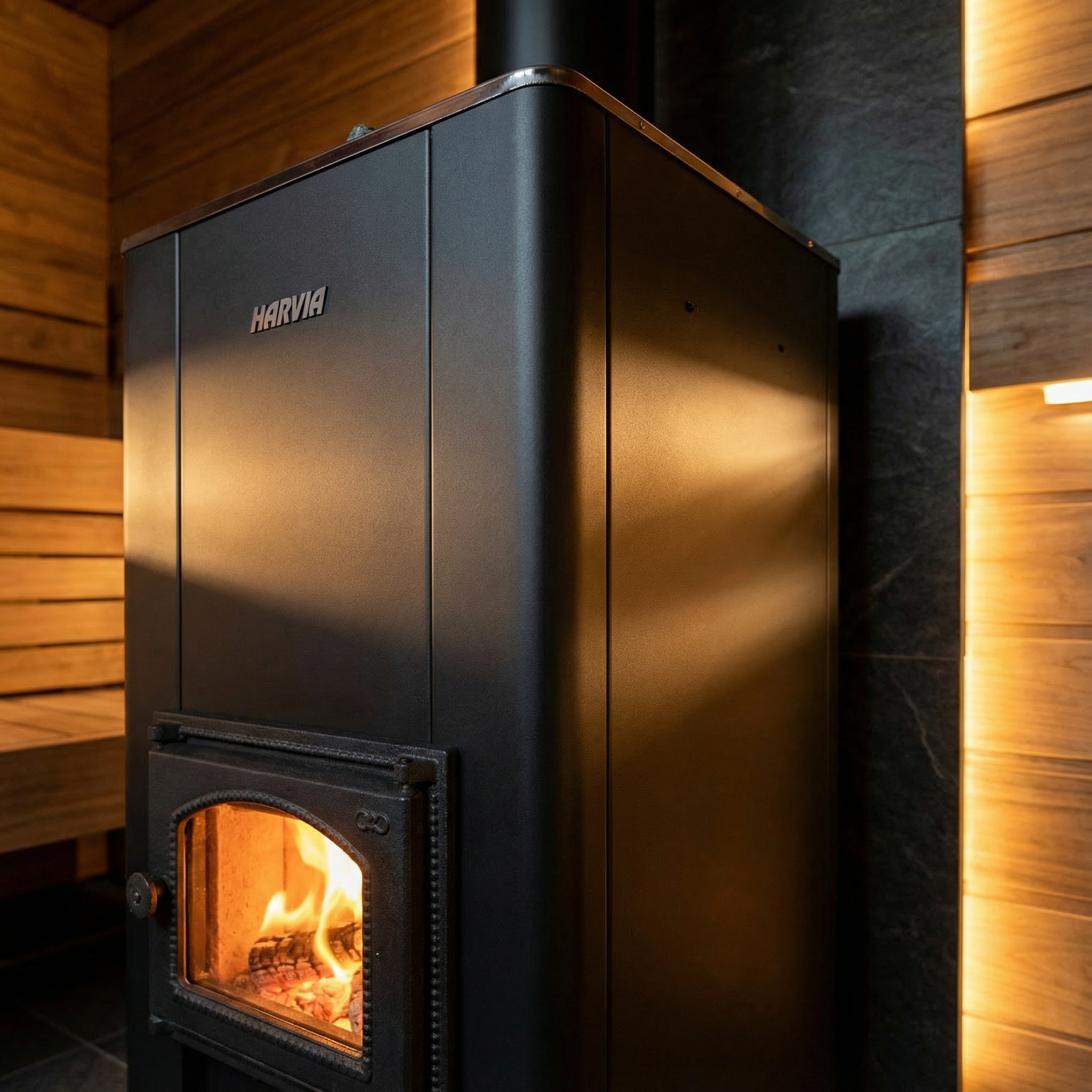 Harvia 50 Series 40kW Wood Burning Sauna Stove for Large Sauna Rooms