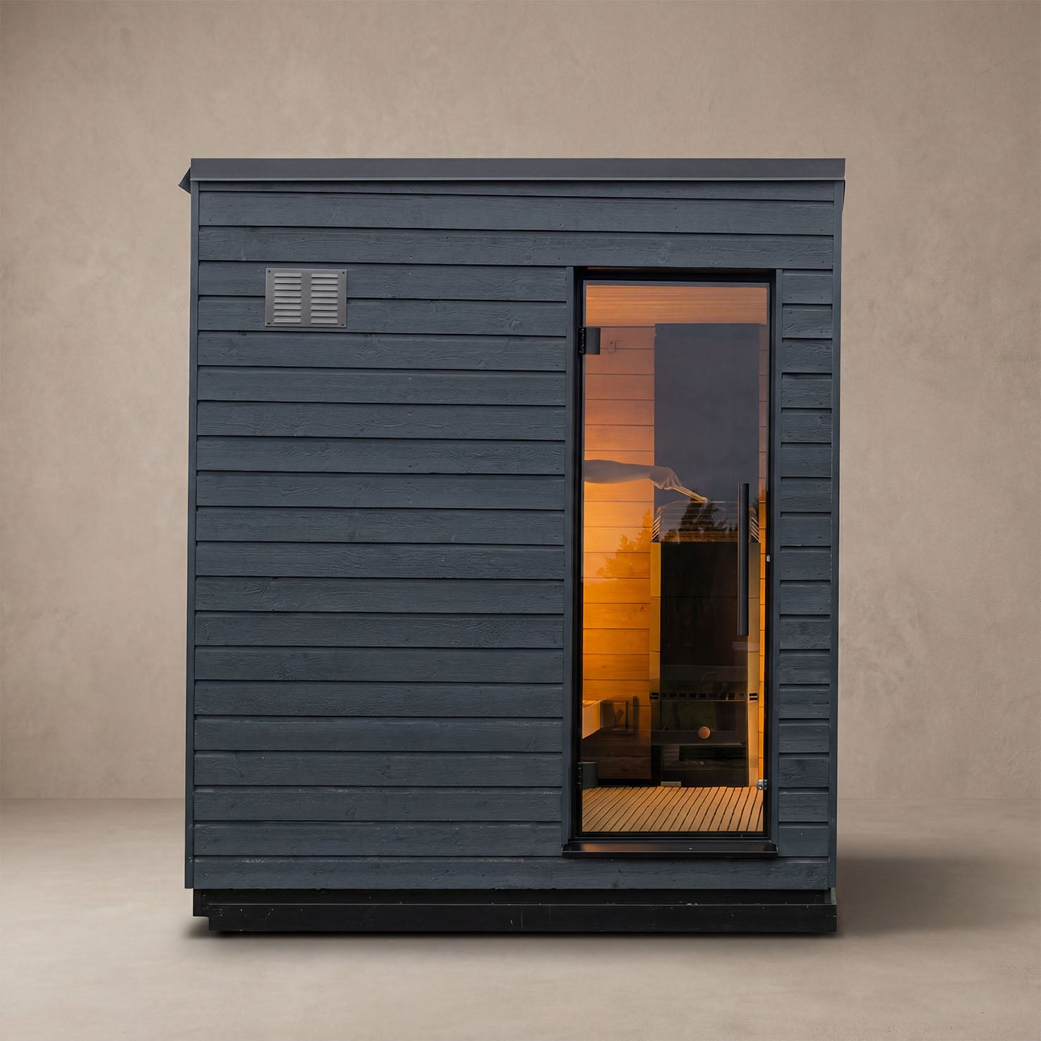 SaunaLife G6 Pre Assembled 5 Person Outdoor Sauna Cabin with Alder Interior