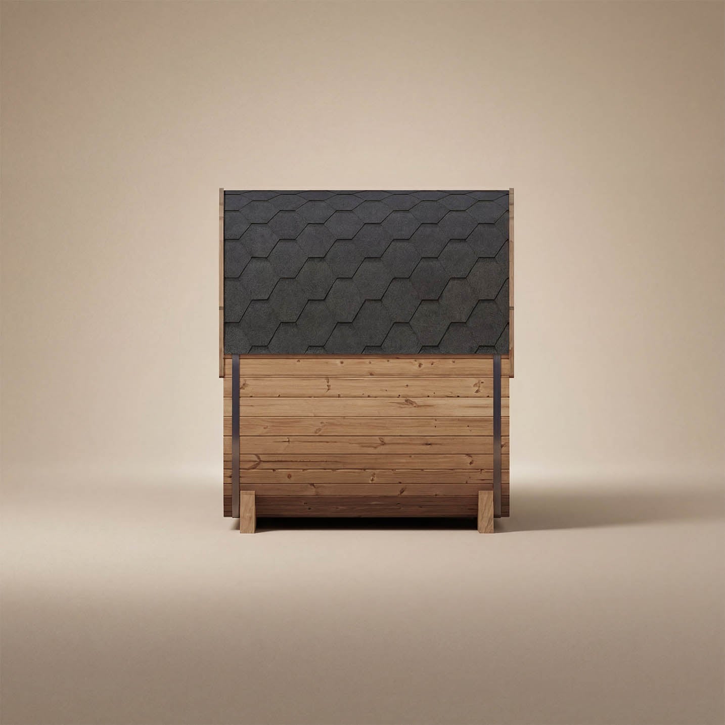 SaunaLife Model E8 Outdoor Sauna Barrel ERGO Series