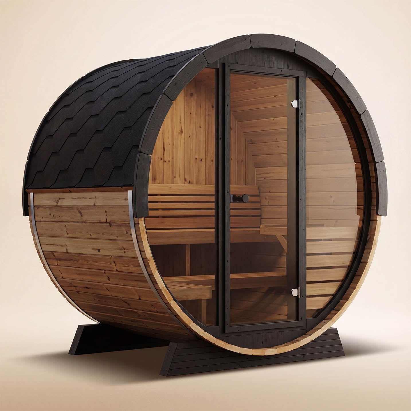 SaunaLife EE6G 4 Person Ergo Elegance Sauna Barrel