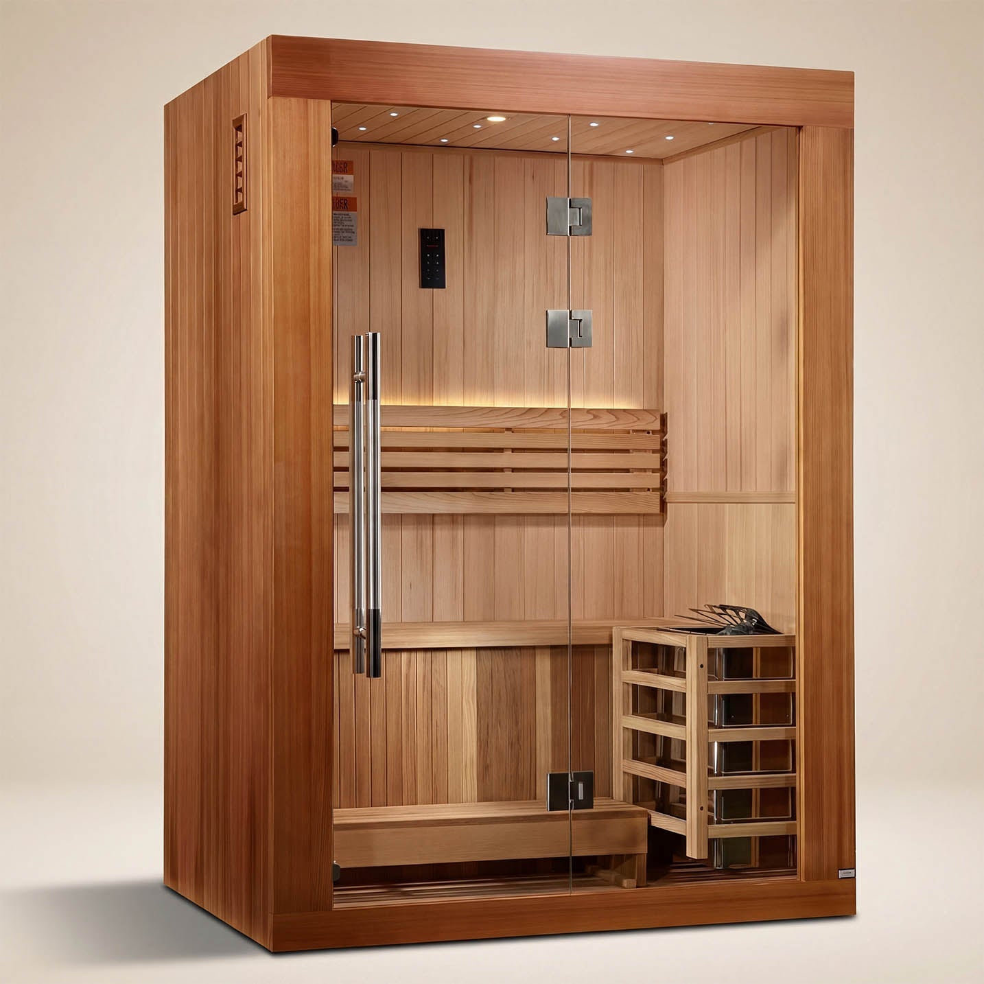 Golden Designs Sundsvall Edition 2 Person Traditional Steam Sauna
