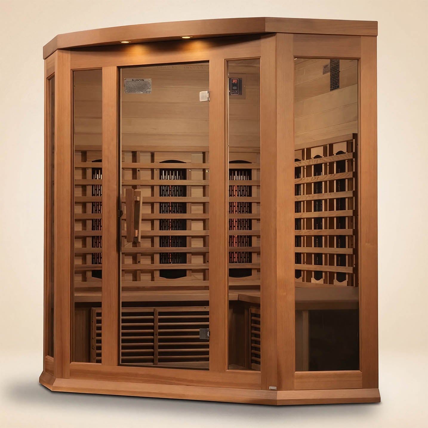 Golden Designs Maxxus 3 Person Corner Full Spectrum Infrared Sauna