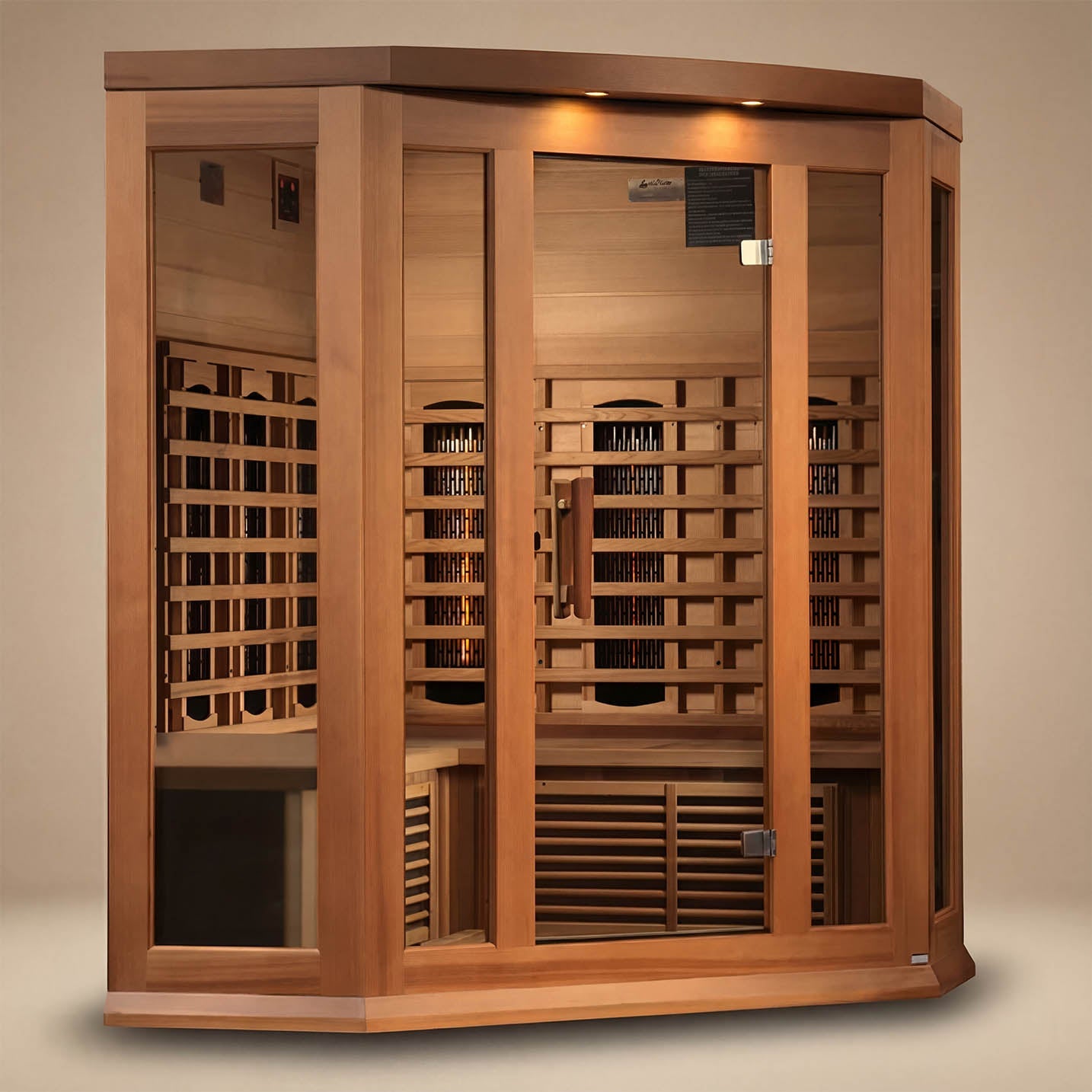 Golden Designs Maxxus 3 Person Corner Full Spectrum Infrared Sauna