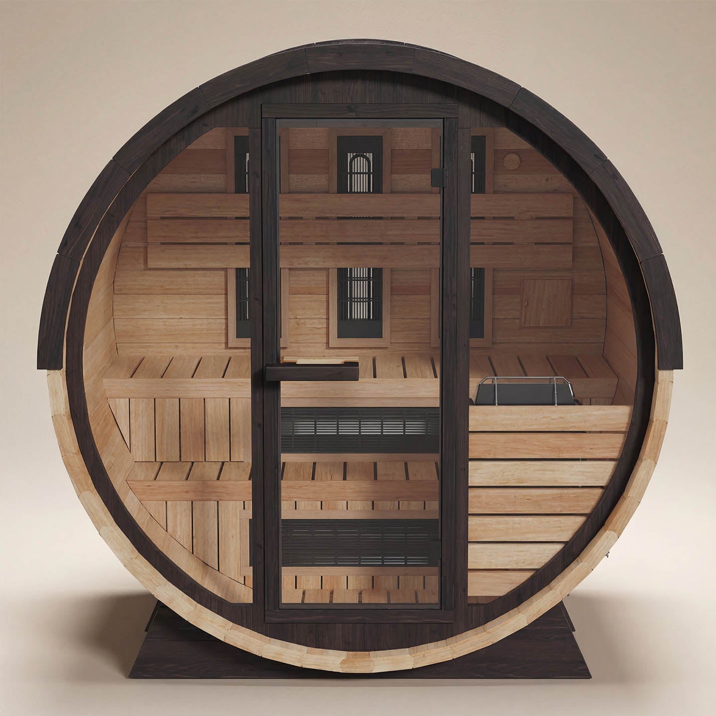 Finnmark FD-7 4 Person Infrared and Traditional Barrel Sauna