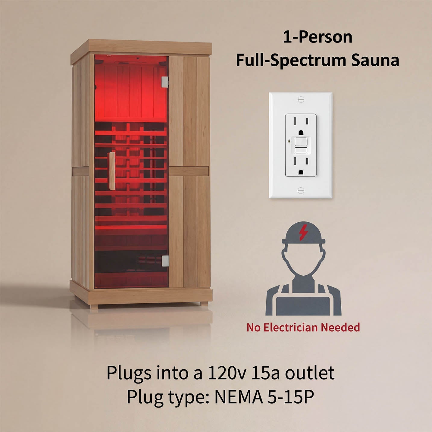 Finnmark FD-1 1 Person Full Spectrum Infrared Sauna