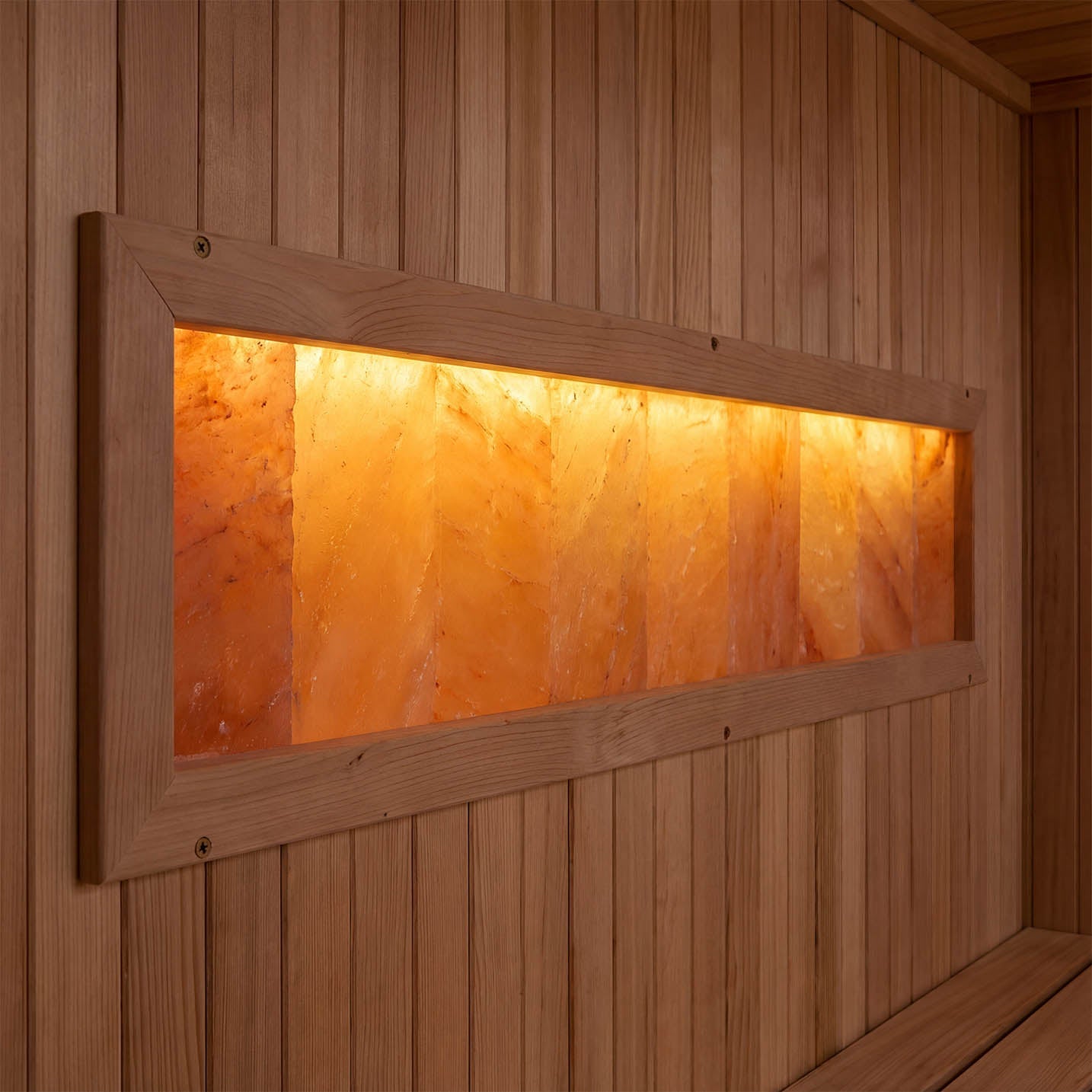 Golden Designs 3 Person Corner Full Spectrum Infrared Sauna with Himalayan Salt Bar