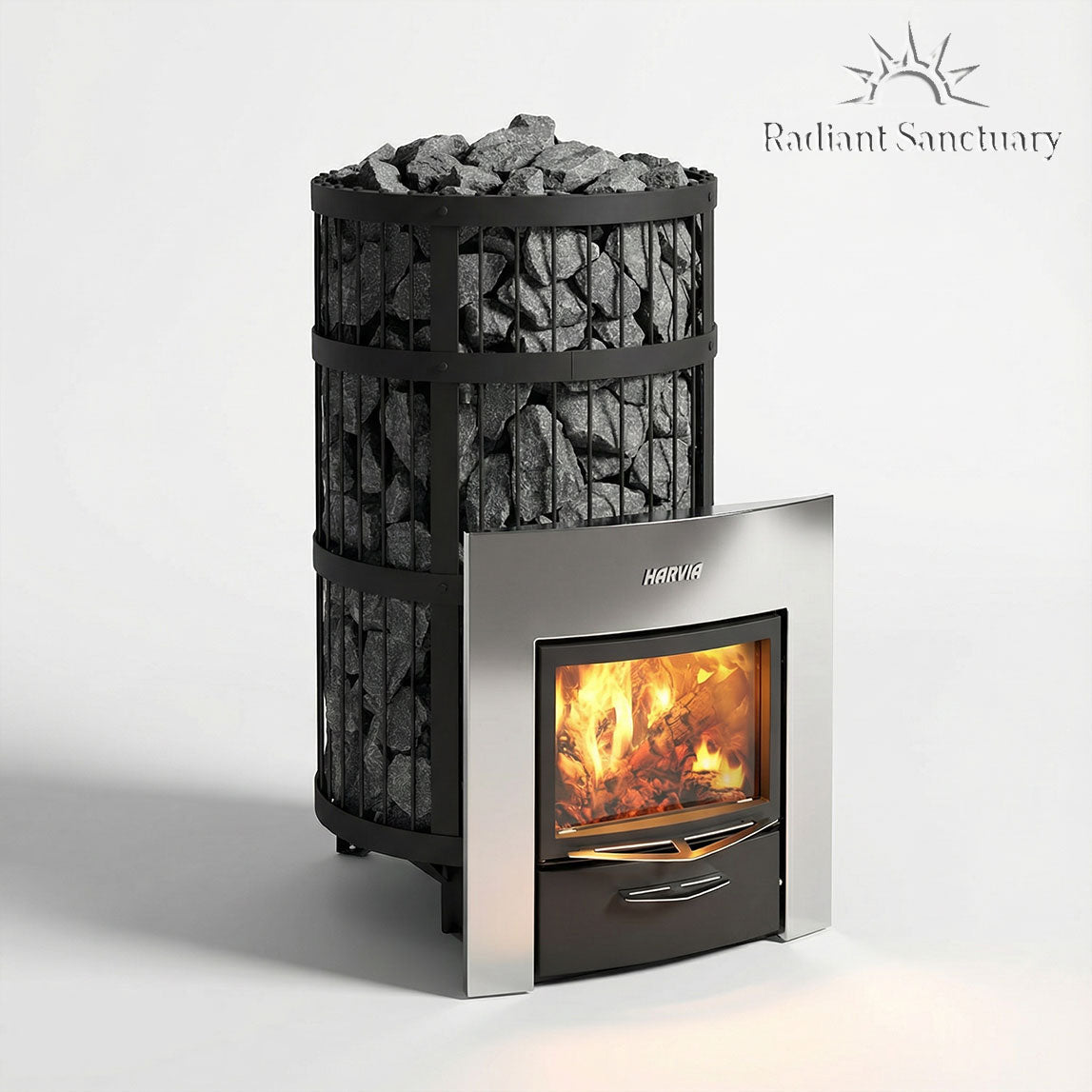 Harvia Legend 300 Duo 23.5kW Wood Burning Sauna Stove and Fireplace Combo