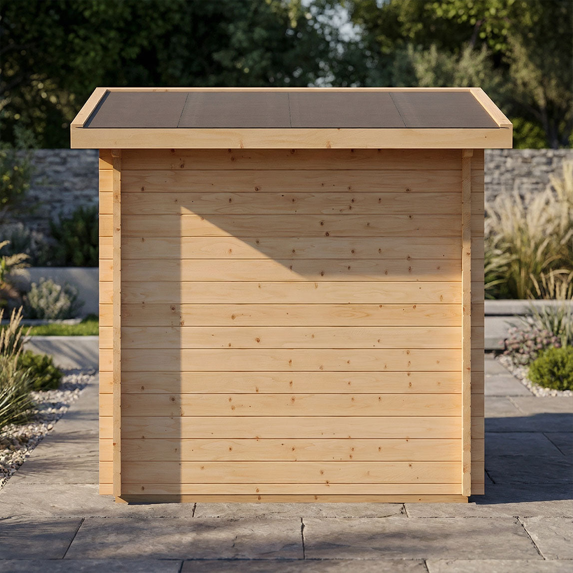 SaunaLife Garden Series G4 Outdoor Sauna Kit with Nordic Spruce Build for Up to Six People